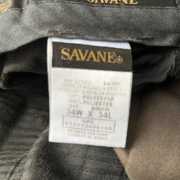 Dress Pants Brown Pleated‎ Cuffed Career Trousers Size Unknown - Picture 5 of 6